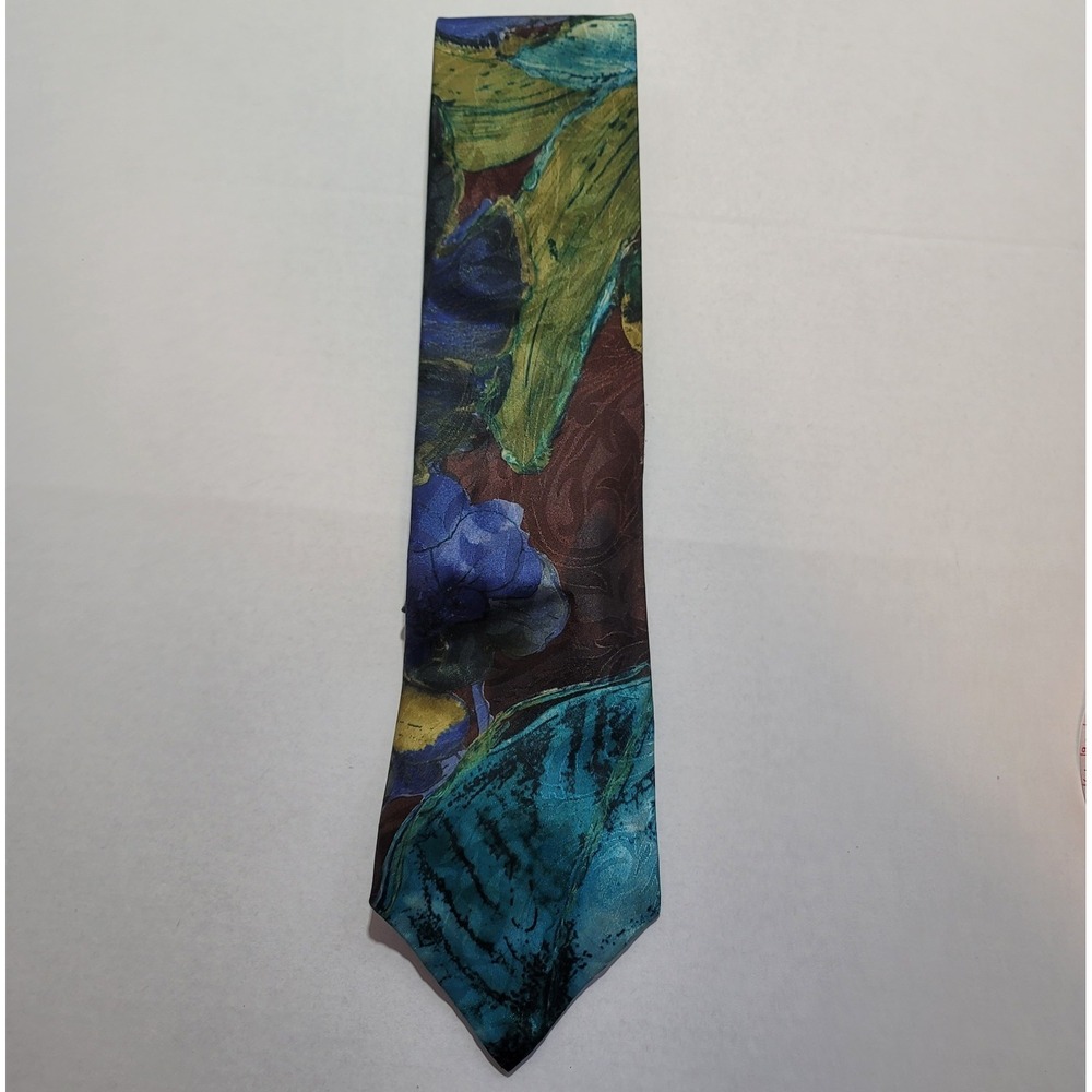 Royal Knight Men's Tie No Fabric Tag possible Polyester‎ Purple/Aqua/Gold/Maroon